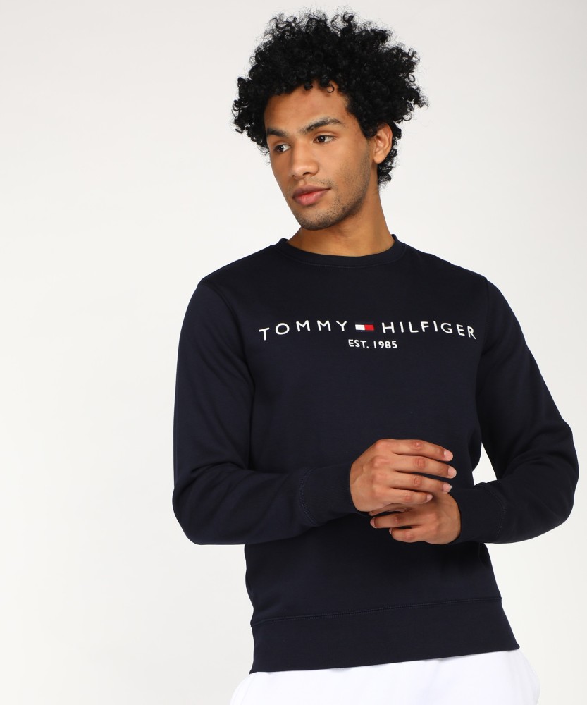 Tommy Hilfiger Full Sleeve Embroidered Men Sweatshirt