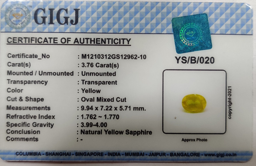 Vishākhā yellow clearance sapphire