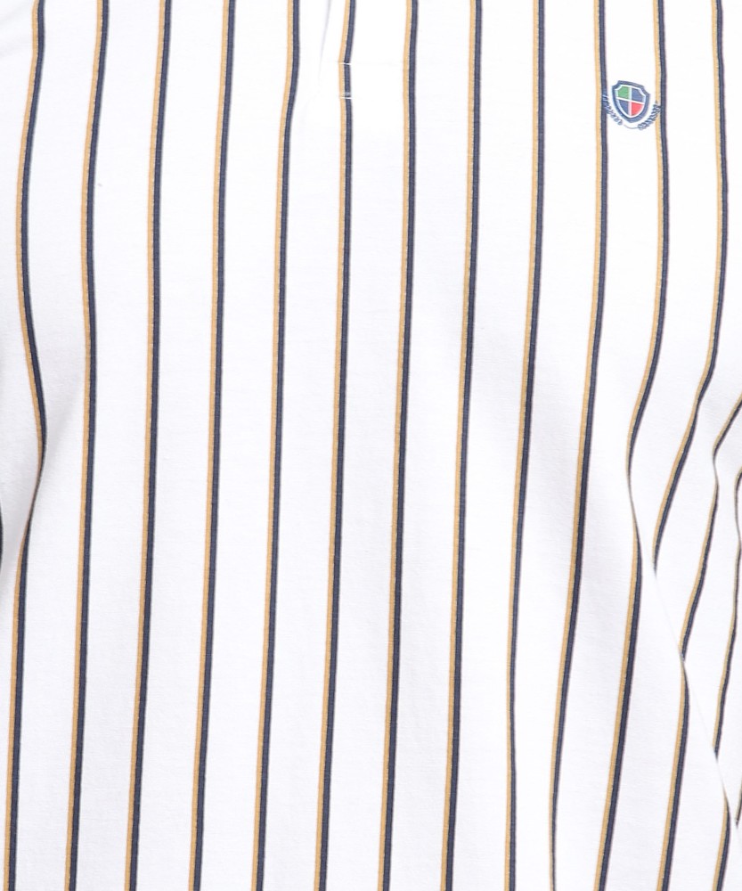 Augusta Sportswear 1685 Pinstripe Full Button Baseball Jersey - White/ Navy M