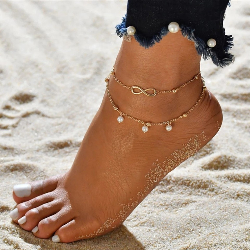 ankle bracelets for women gold