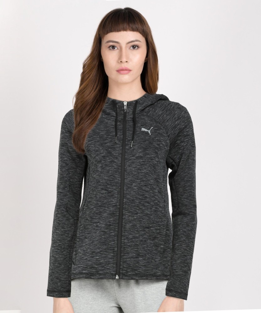 puma full sleeve solid women jacket