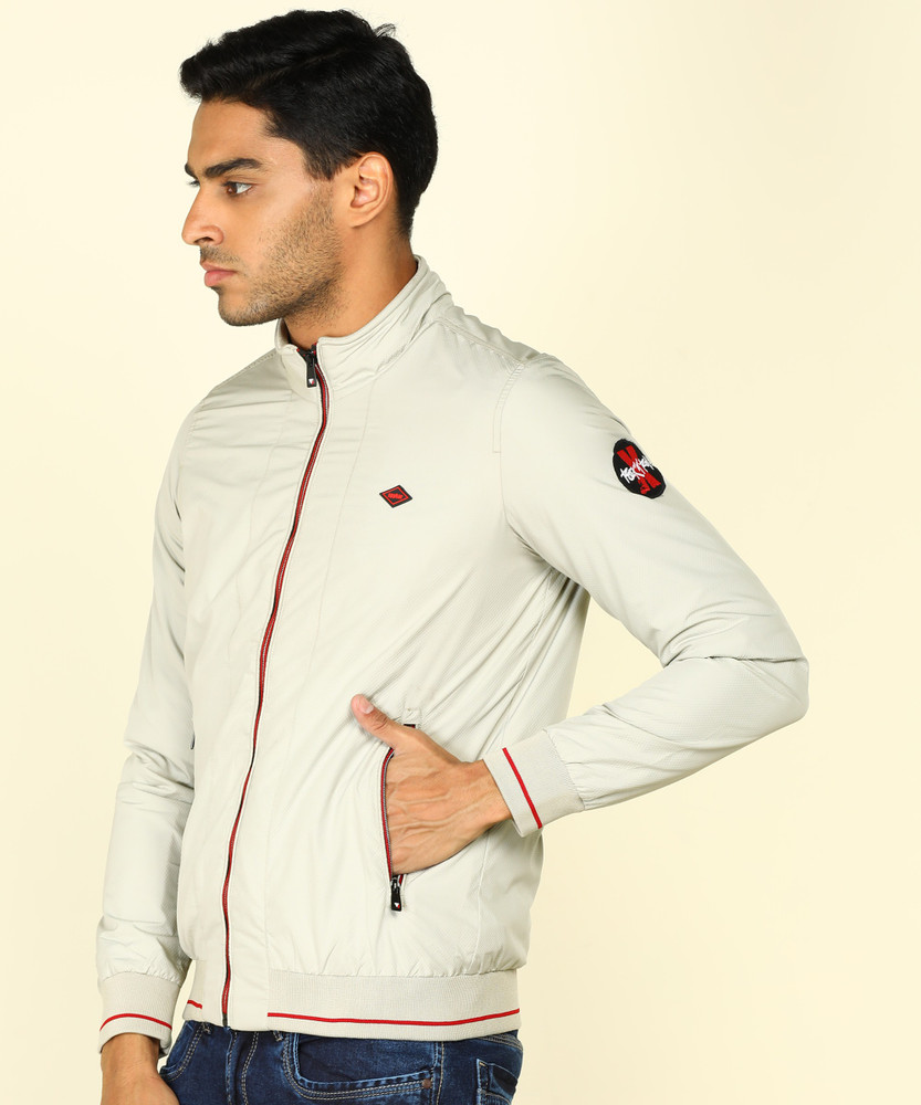 Sleeve Self Design Men Jacket 