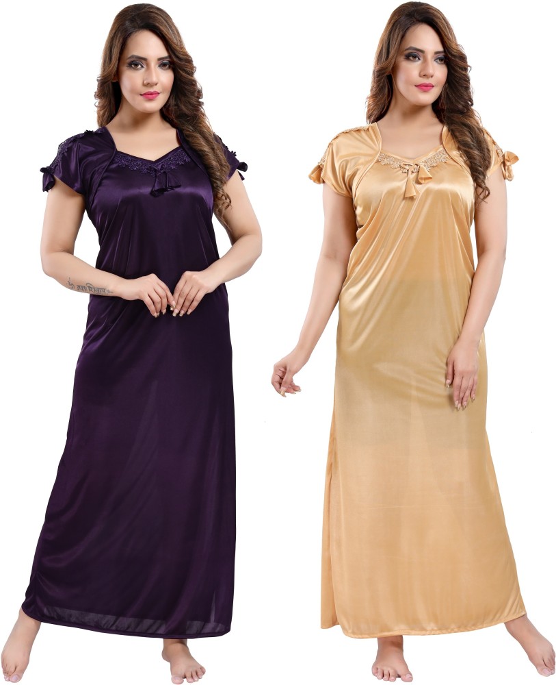 satin nighty flipkart