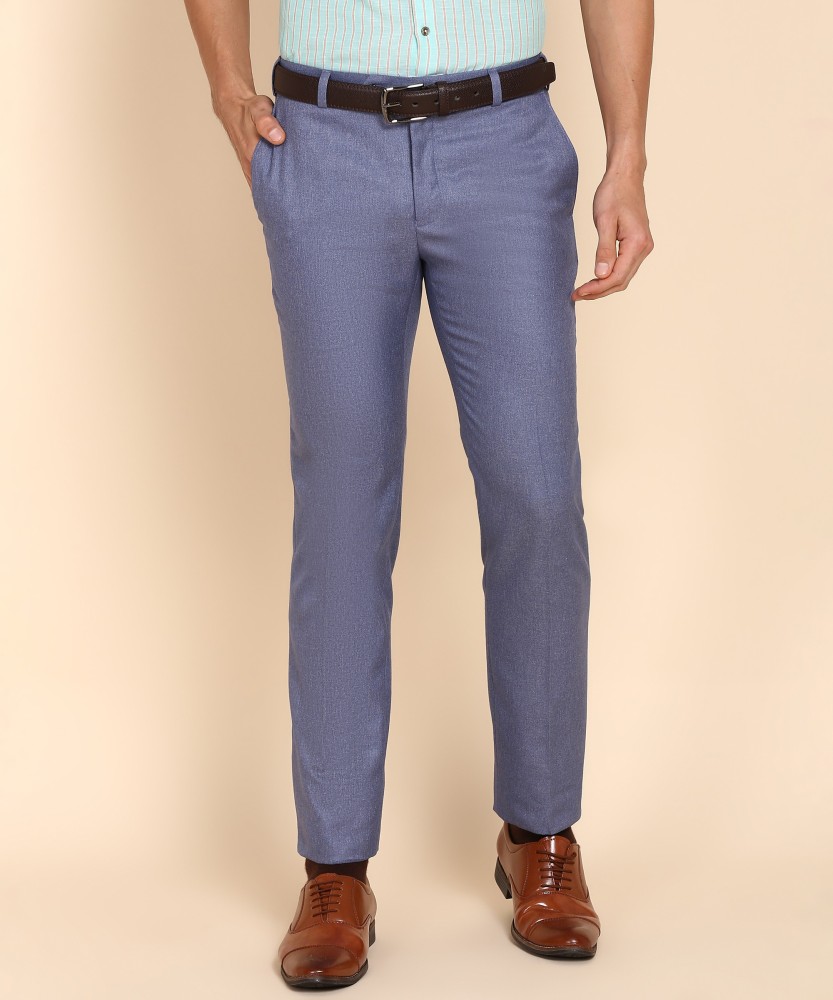La Rainbow Slim Fit Men Blue Trousers  Buy La Rainbow Slim Fit Men Blue  Trousers Online at Best Prices in India  Flipkartcom