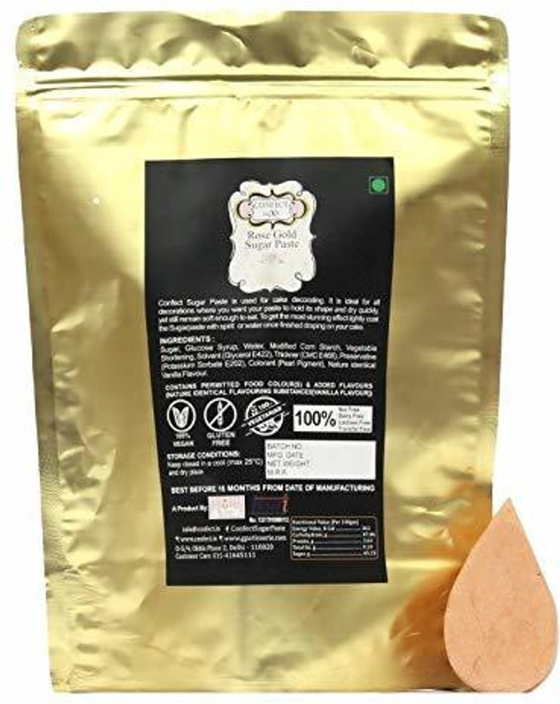 Confect Sugar Paste Fondant For Baking Cake Rose Gold Sugar Paste