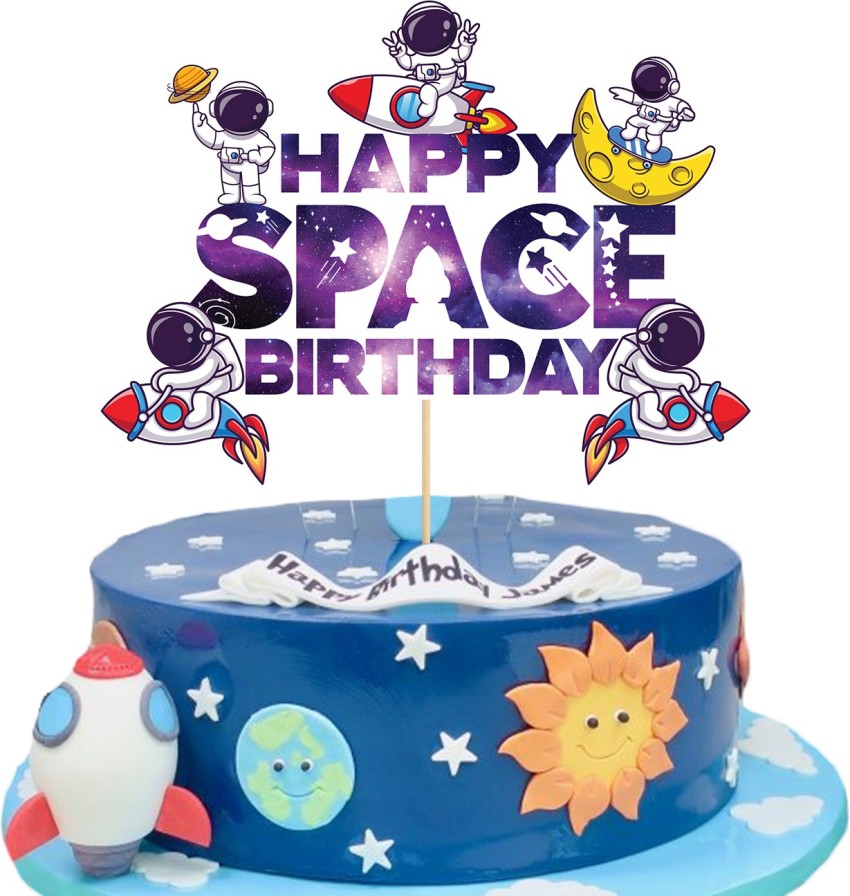 Space Theme Cake Smash - CT Photographer - First Birthday