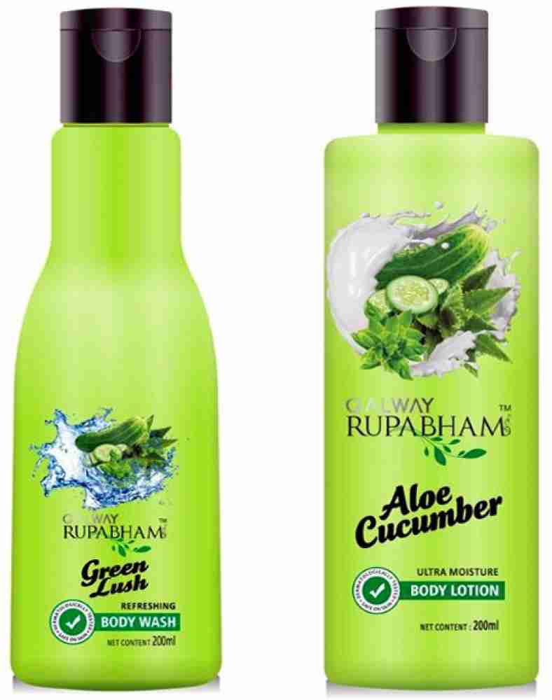 galway Rupabham Aloe Cucumber Body Lotion 200ml + Rupabham Green ...