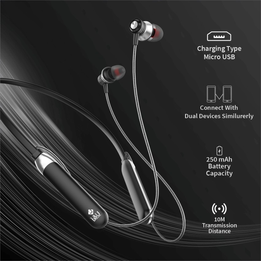 U&i Leather Series 100 Hours Music Time Bluetooth Headset Bluetooth Headset  (In the Ear)