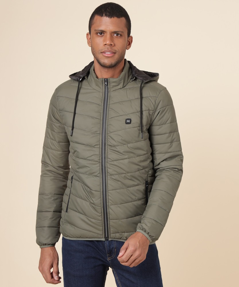 Buy Killer Men Grey Solid Down jacket Online at Low Prices in