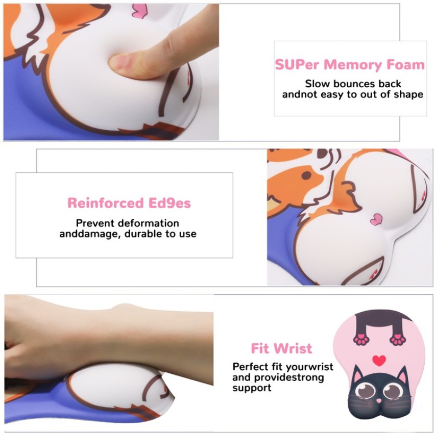 Anime My Hero Academia Bakugou Katsuki 3D Chest Mouse Pad Wrist Rest Mat  Playmat  eBay