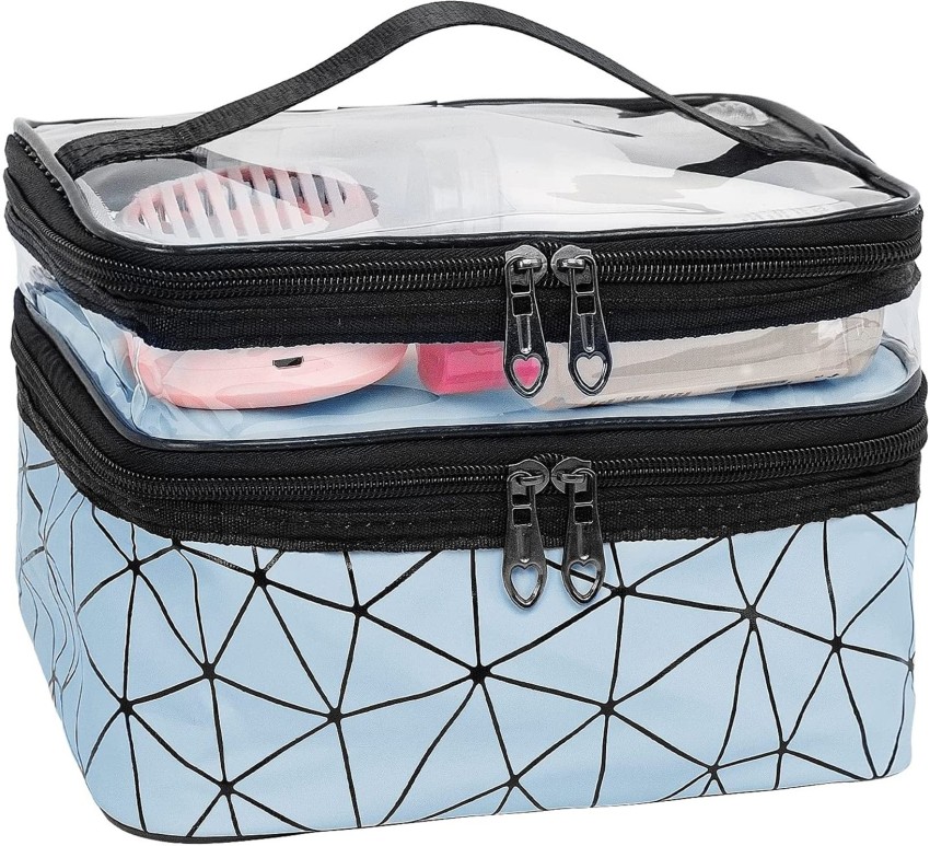 Shinowa Travel Makeup Bag, Double Layer Cosmetic India