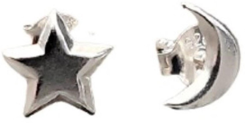Authentic Chanel Stud Earrings 925 Sterling Silver Luxury Jewelry