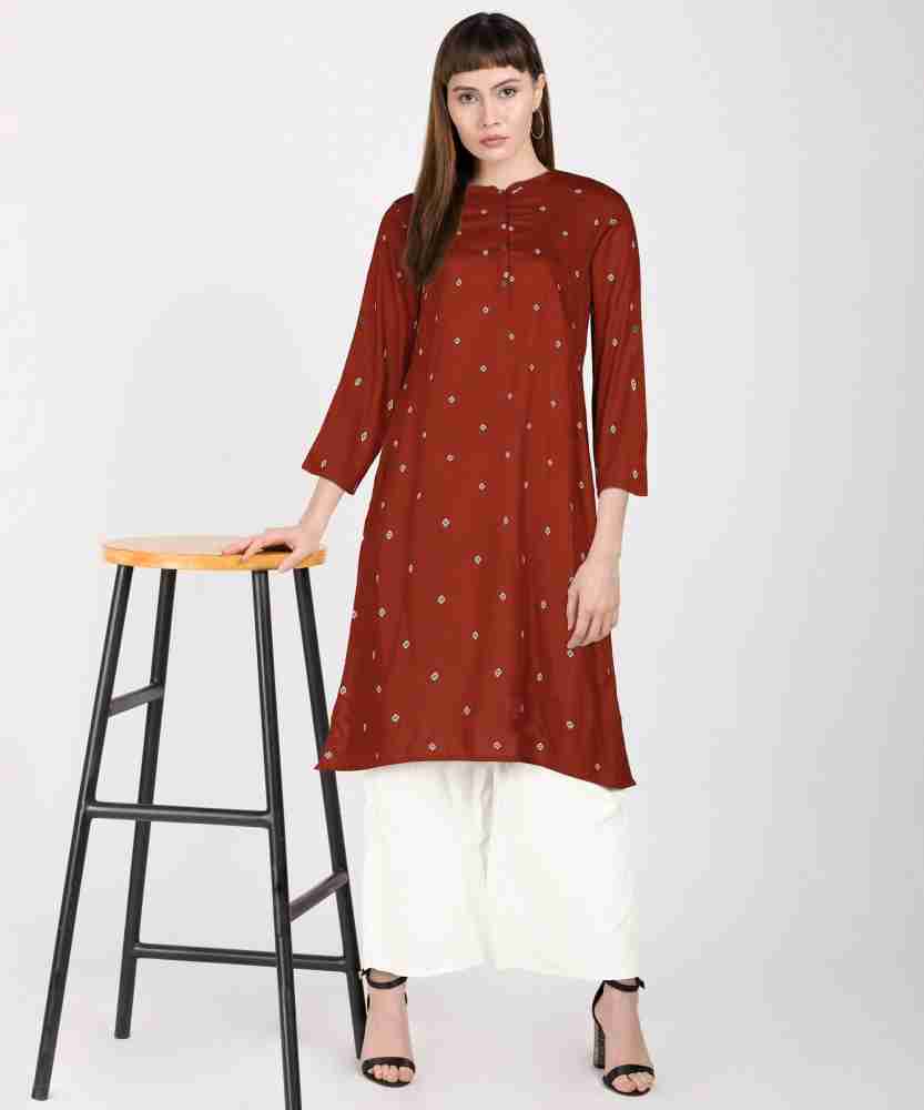 Rangmanch by Pantaloons Women Printed Straight Kurta - Buy