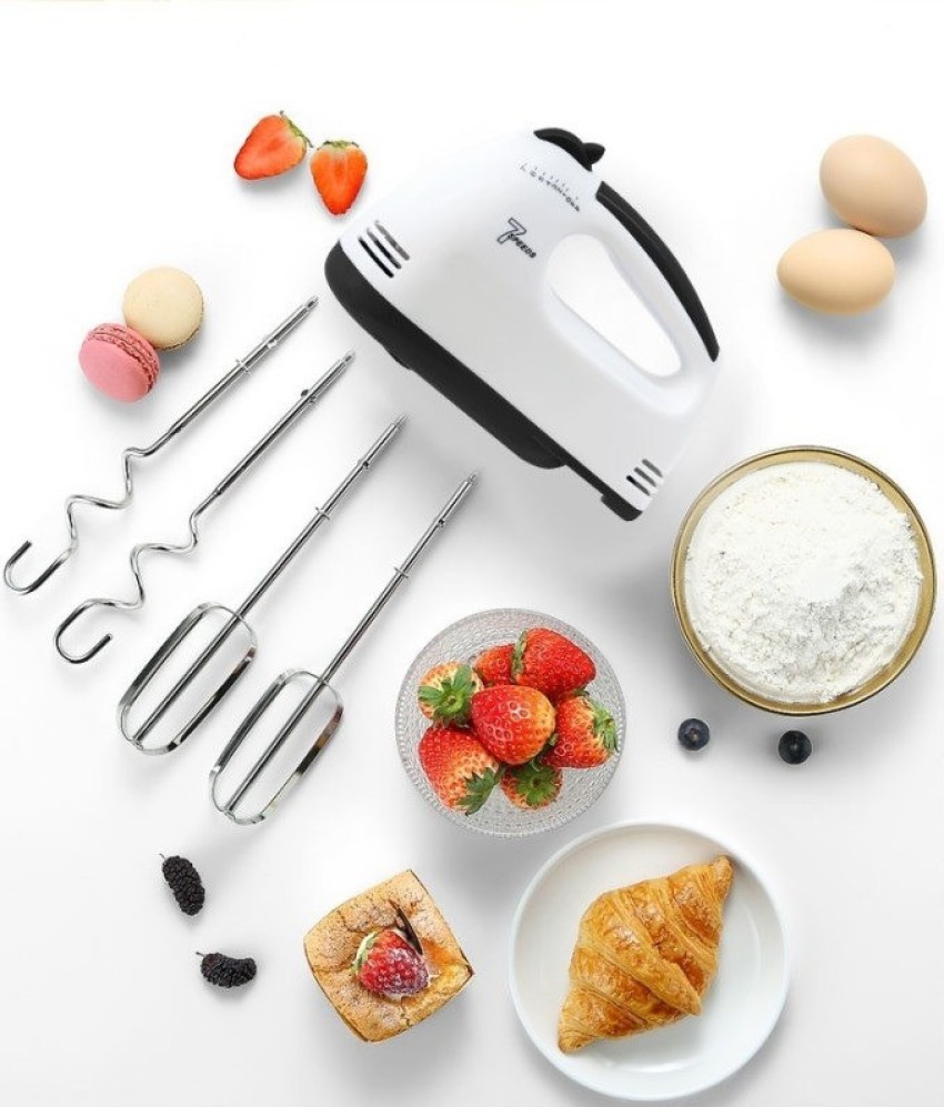 Electric Handheld Whisk 7 Speed Hand Mixer Kitchen Egg Beater Cream Cake  Blender