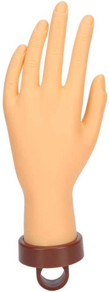 Practice Hand Compatible With Acrylic Nails, Fake Hand Compatible With  Nails Practice, Flexible Bendable Mannequin 