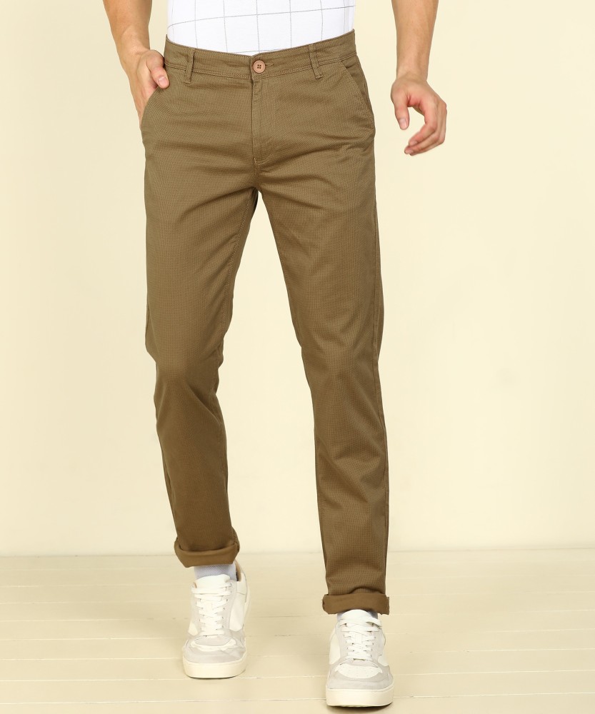 Buy SPYKAR Green Cotton Slim Fit Mens Trousers  Shoppers Stop