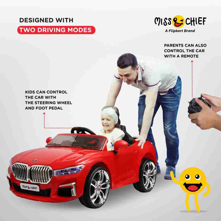 Miss Chief by Flipkart Beemer Red 12 V Battery operated
