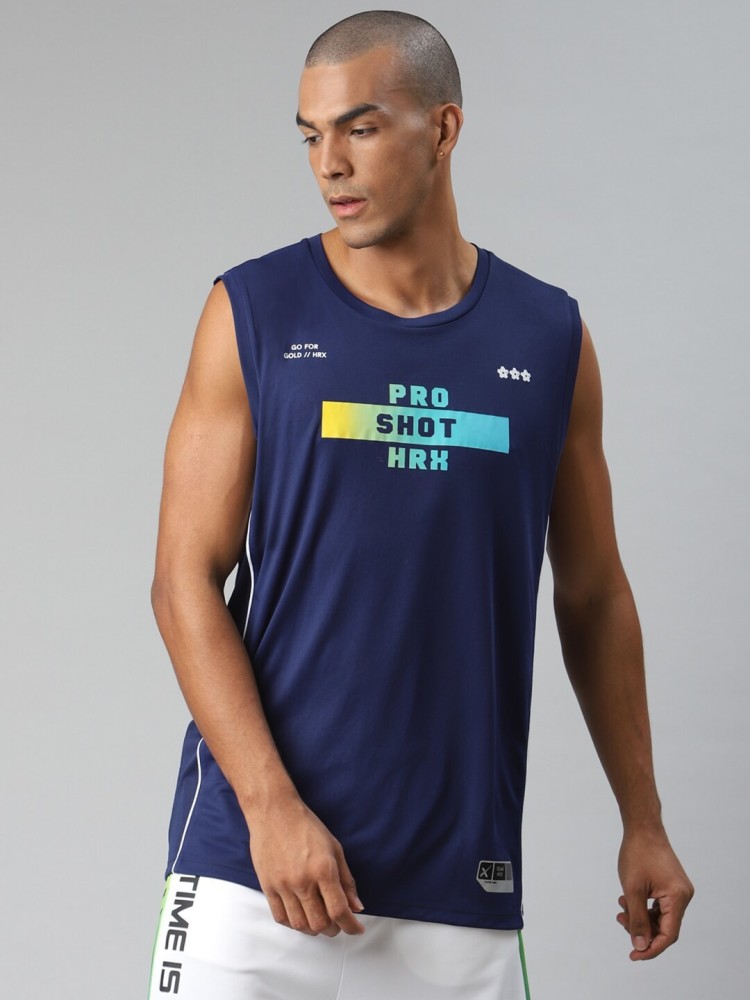 Buy HRX By Hrithik Roshan Rapid Dry Printed Hooded Basketball T