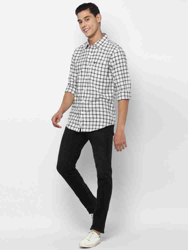 American Eagle Outfitters Men Checkered Casual White Shirt - Buy American  Eagle Outfitters Men Checkered Casual White Shirt Online at Best Prices in  India 