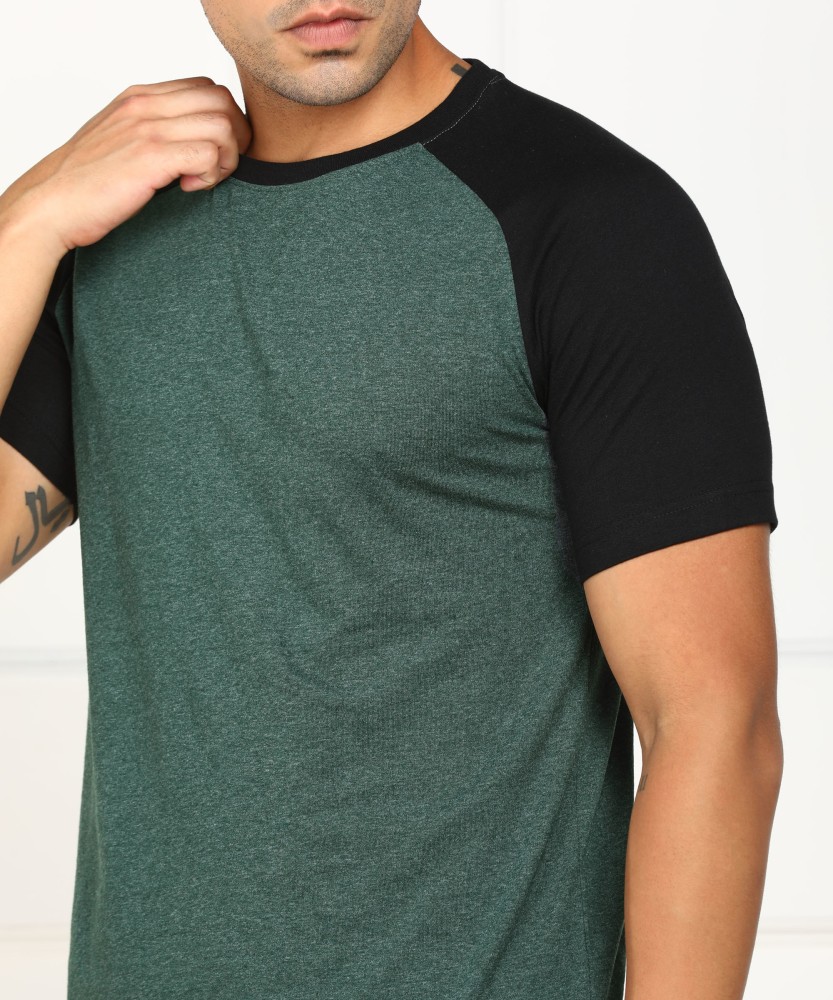 MILLIONARE Colorblock Men Round Neck Red, Green T-Shirt - Buy