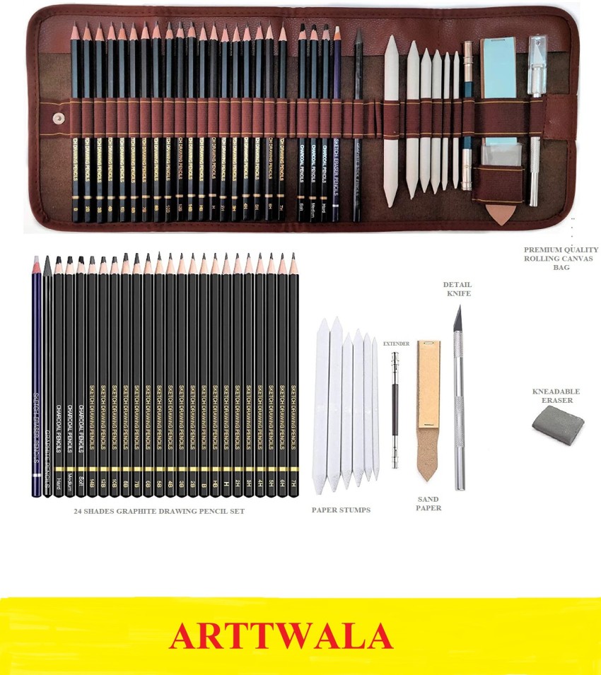 Buy Happy GiftMart Nyoni Art Craft Painting Sketching Art Supplies Kit  Pencil Set for Sketching 29pcs Online at Best Prices in India  JioMart