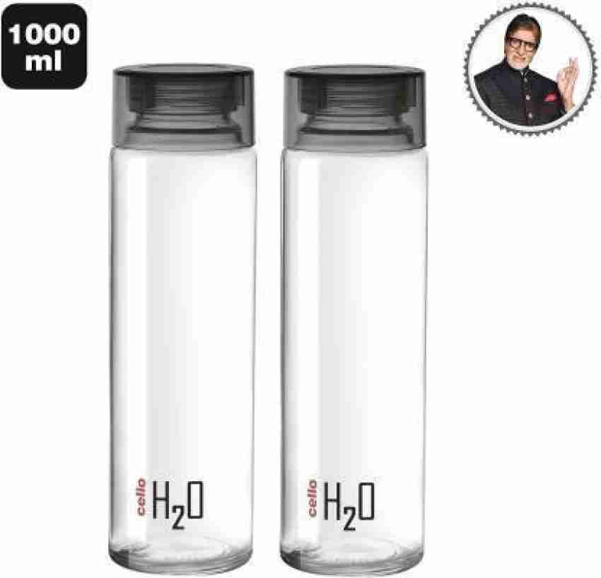 Buy Cello H2O Glass Fridge Water Bottle - Black Online at Best