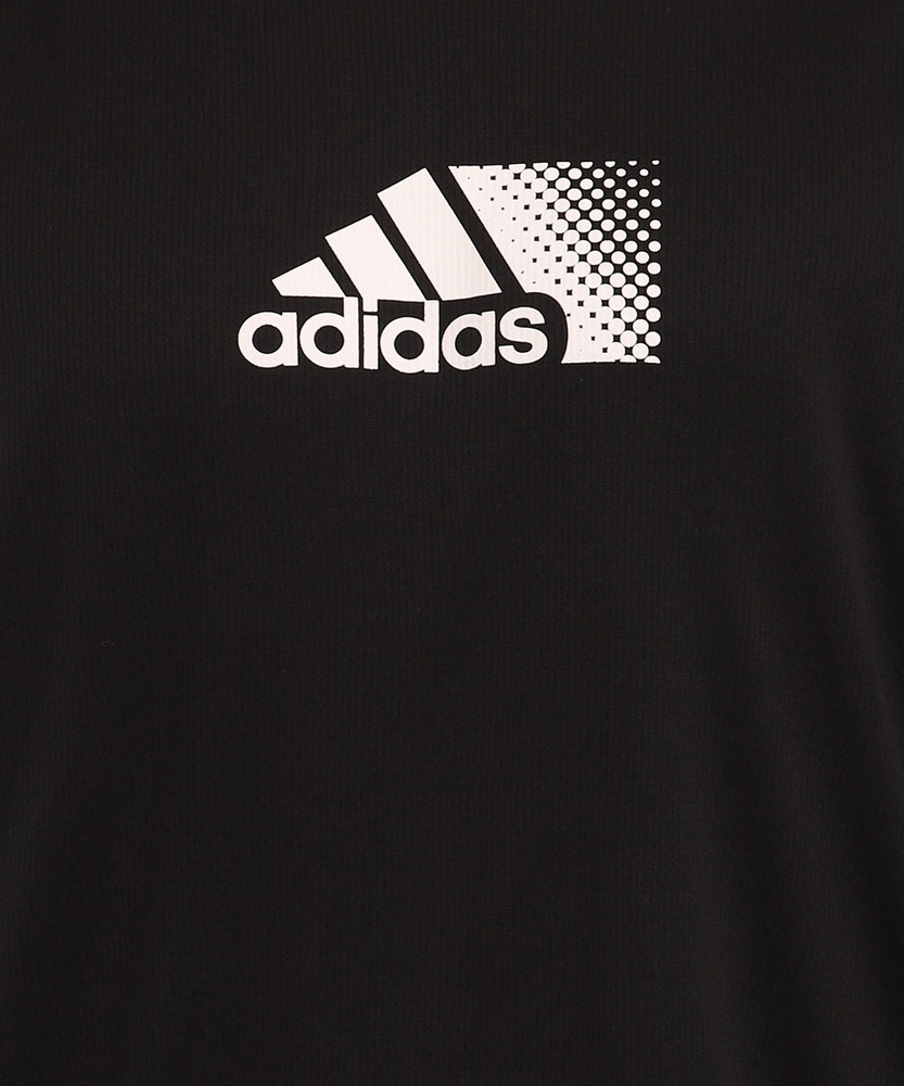 ADIDAS Printed Men Round Neck Black T-Shirt - Buy ADIDAS Printed Men Round  Neck Black T-Shirt Online at Best Prices in India | Shopsy.in