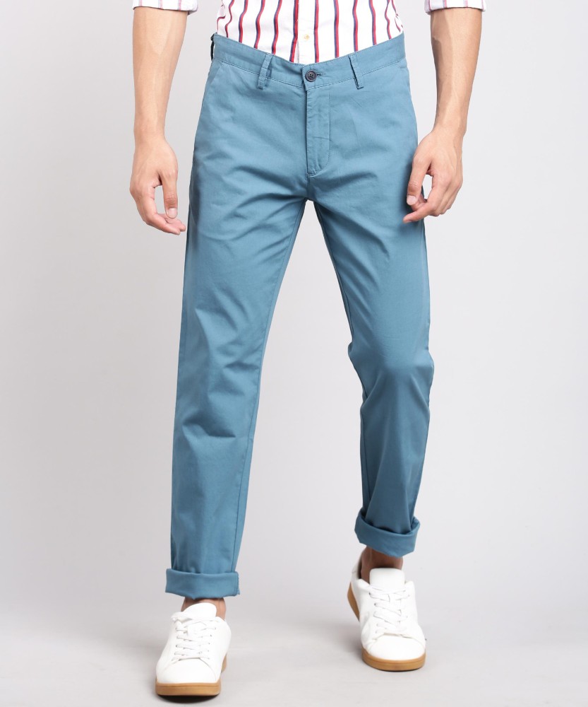 PETER ENGLAND Slim Fit Men Light Blue Trousers  Buy PETER ENGLAND Slim Fit  Men Light Blue Trousers Online at Best Prices in India  Flipkartcom