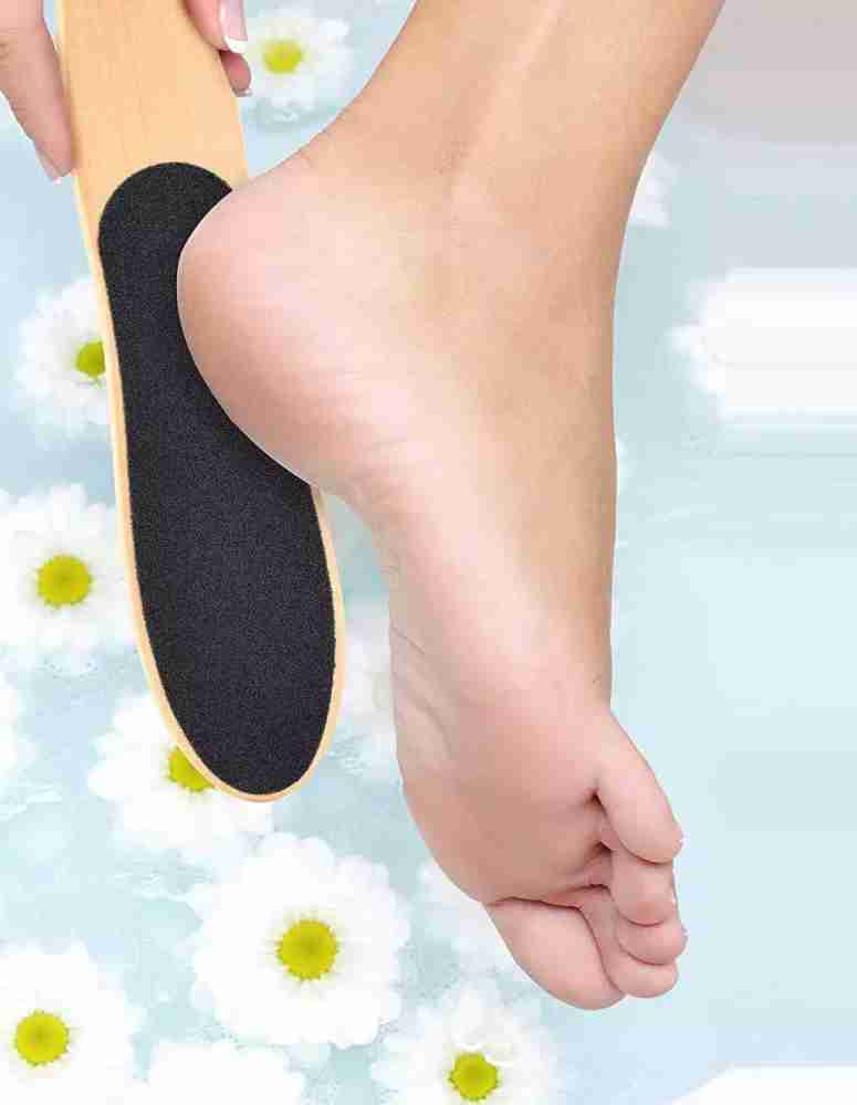 Pedicure Tools For Dead Skin Callus Remover Double Sided Wooden Scrubber