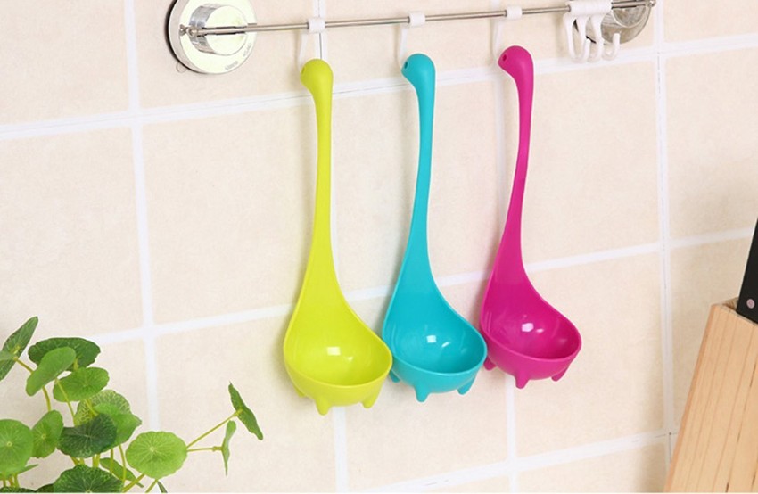 Plastic Nessie Ladle Spoon with Long Handle Spoon Nylon Standing