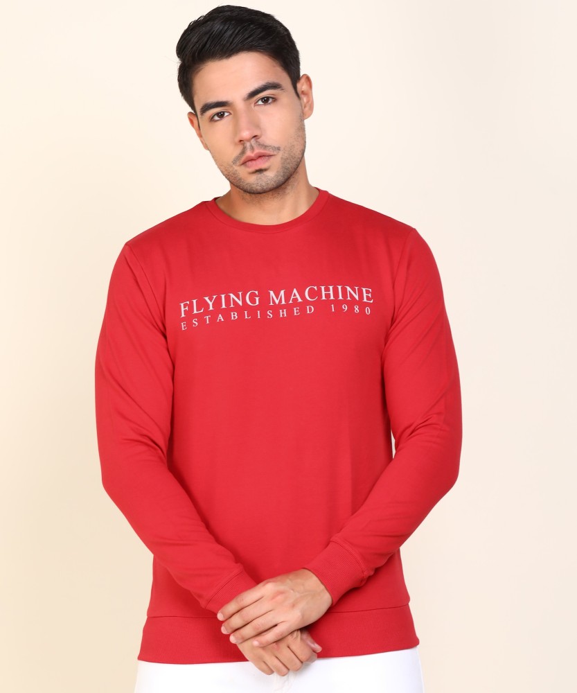 FLYING MACHINE Full Sleeve Printed Men Sweatshirt Buy FLYING