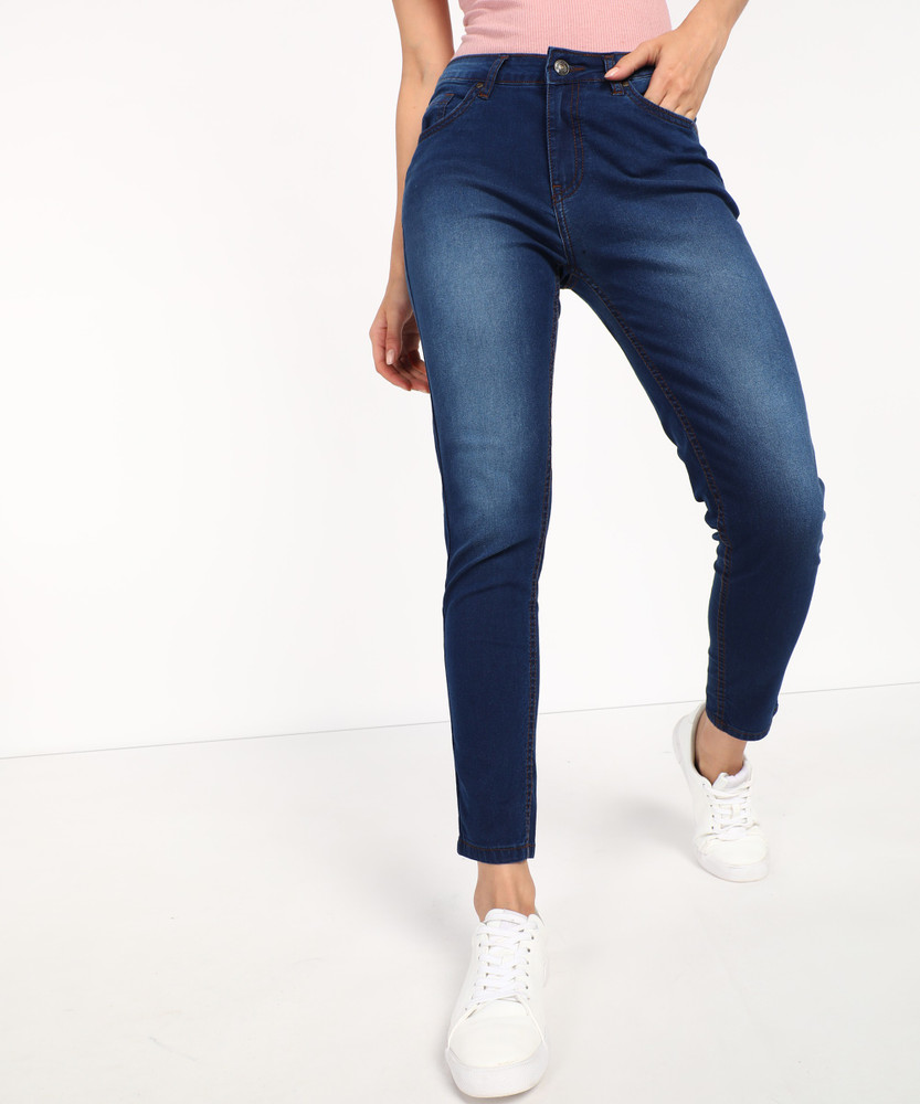 PEOPLE Slim Women Dark Blue Jeans - Buy 