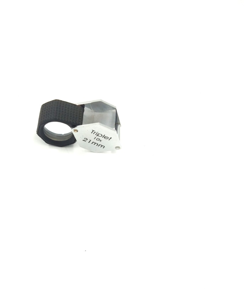 10X Eye Loupe Triplet (21mm) With Rubber Grip