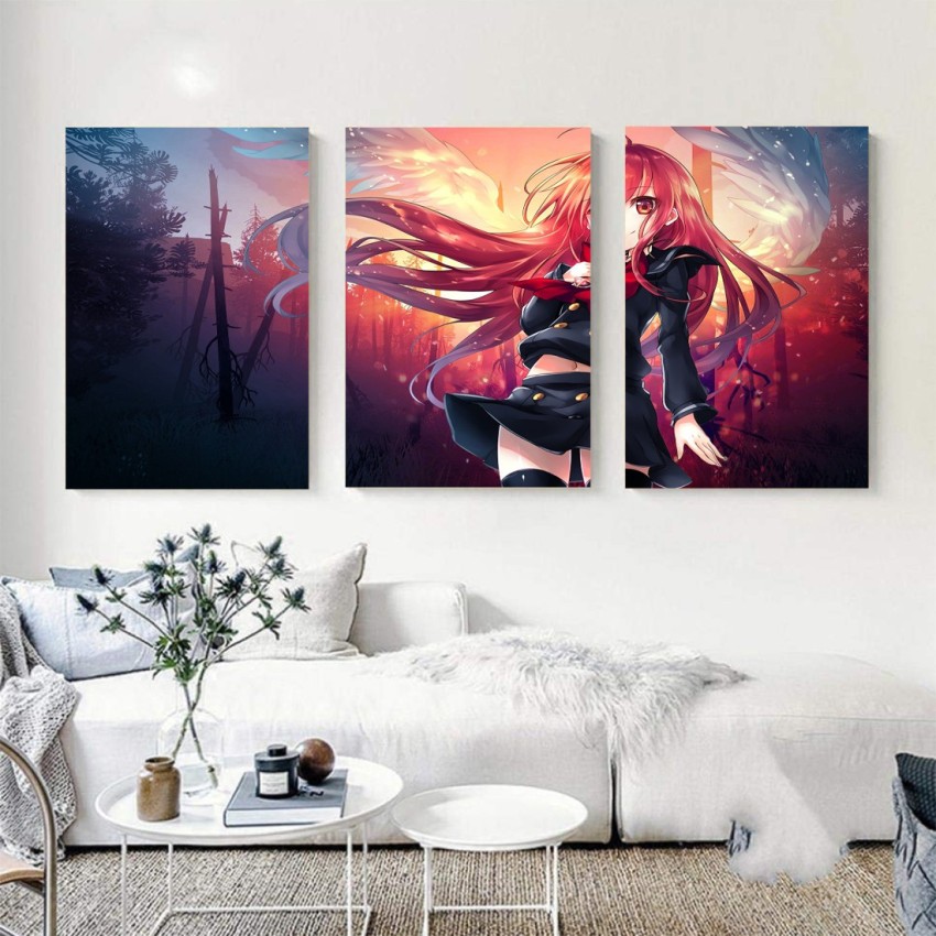 5 Panel Wall Art Canvas Set Demon Slayer Kyojuro Rengoku Anime Figure  Poster Aesthetic Room Decor Painting Frames for Pictures - AliExpress