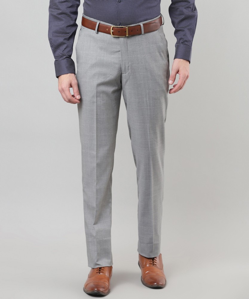Buy Louis Philippe Grey Trousers Online  747913  Louis Philippe