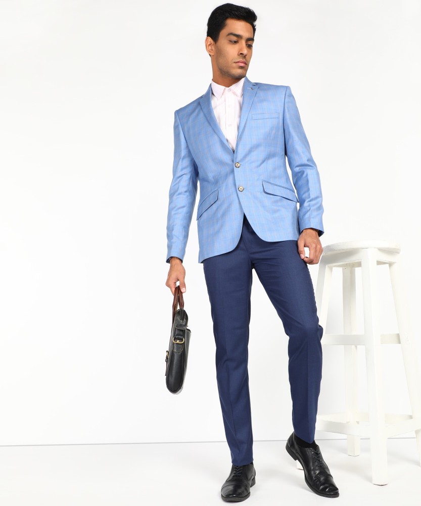 Next Look Checkered Single Breasted Casual Men Blazer - Buy Next