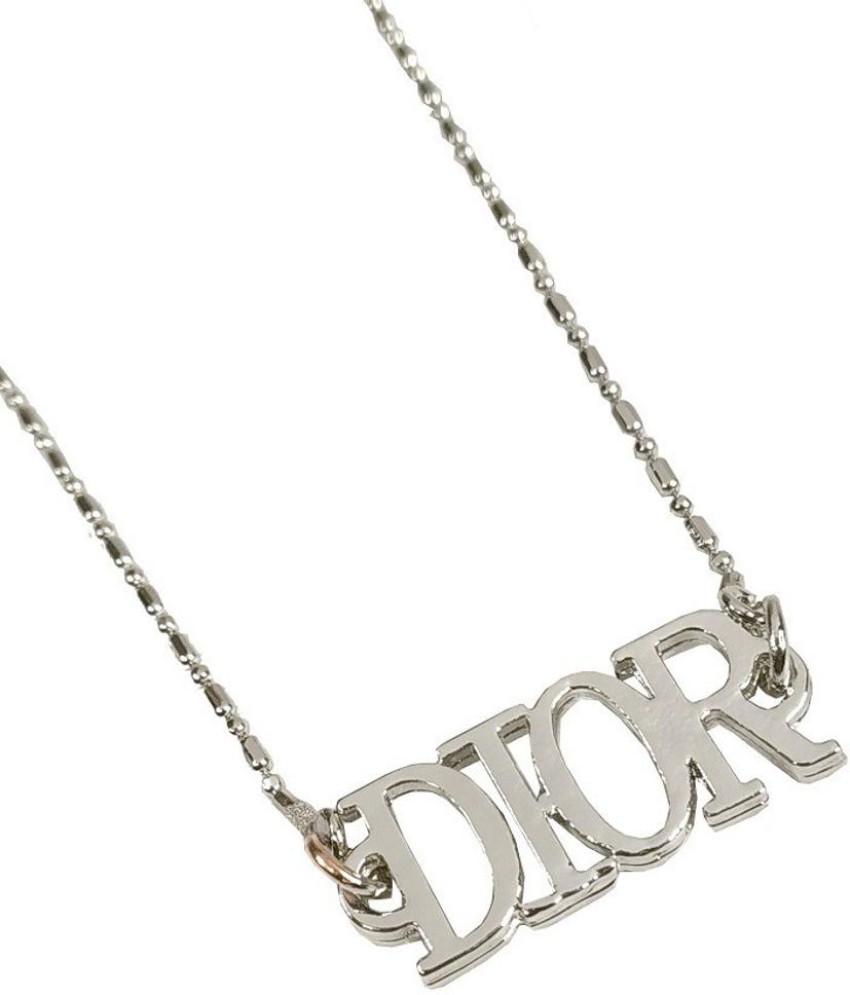 Christian Dior Vertical Dior Letter Pendant Necklace  Rent Christian Dior  jewelry for 55month