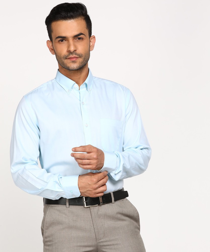 LOUIS PHILIPPE Men Solid Formal Blue Shirt - Buy LOUIS PHILIPPE