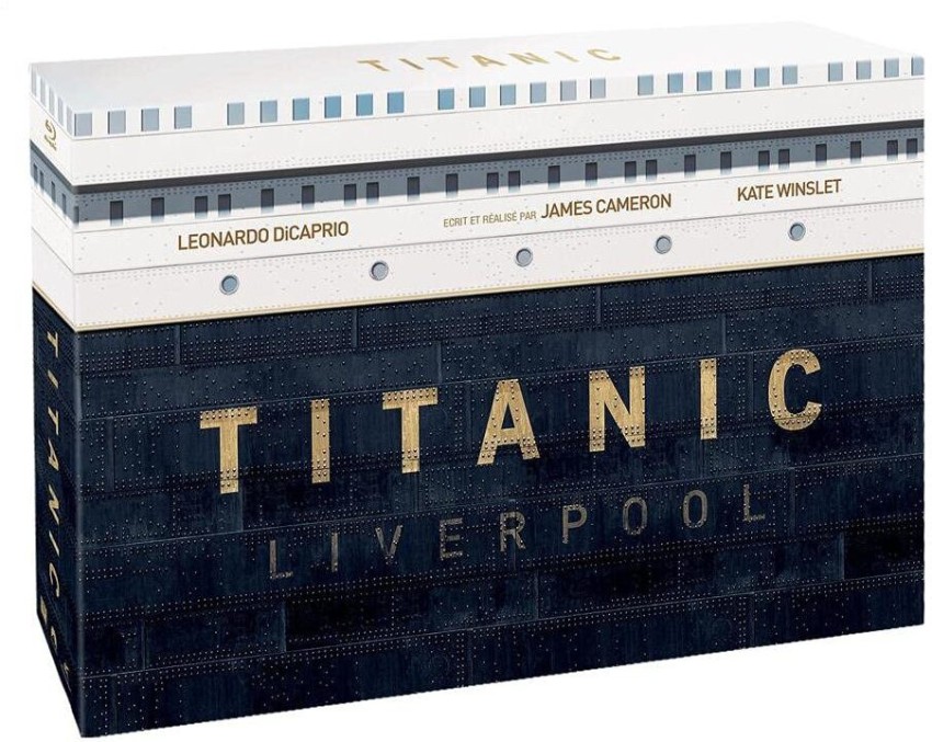James Cameron's Special Collector's Edition: Titanic Liverpool Gift Box Set  (Blu-ray 3D + Blu-ray) (4-Disc Set) + Exclusive Souvenir Book + Collectible  Sketch Postcards (Top Lid Slipcase Packaging) Price in India -