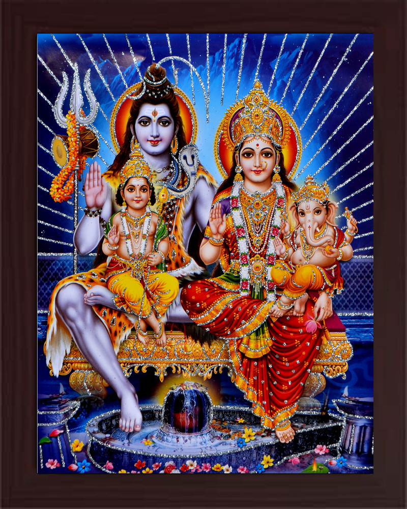 emofly Shiv Parivar Religious Frame Price in India - Buy emofly ...