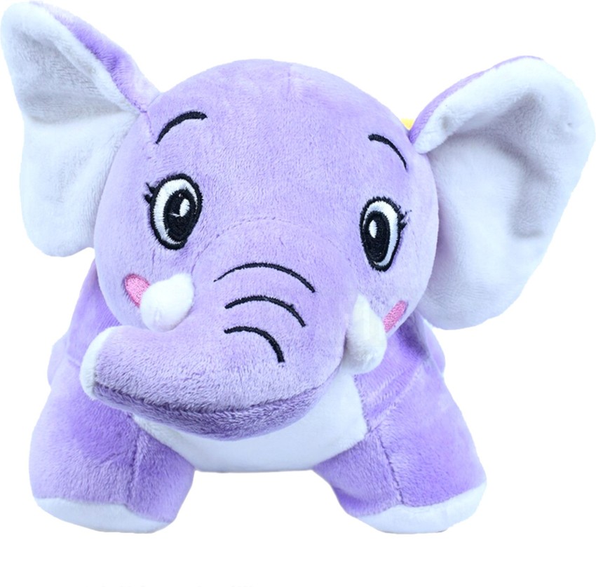 stuffed purple elephant