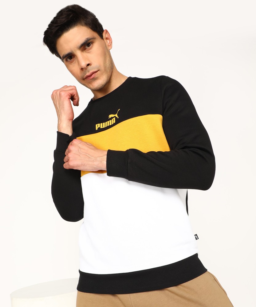 puma full sleeve colorblock men's sweatshirt