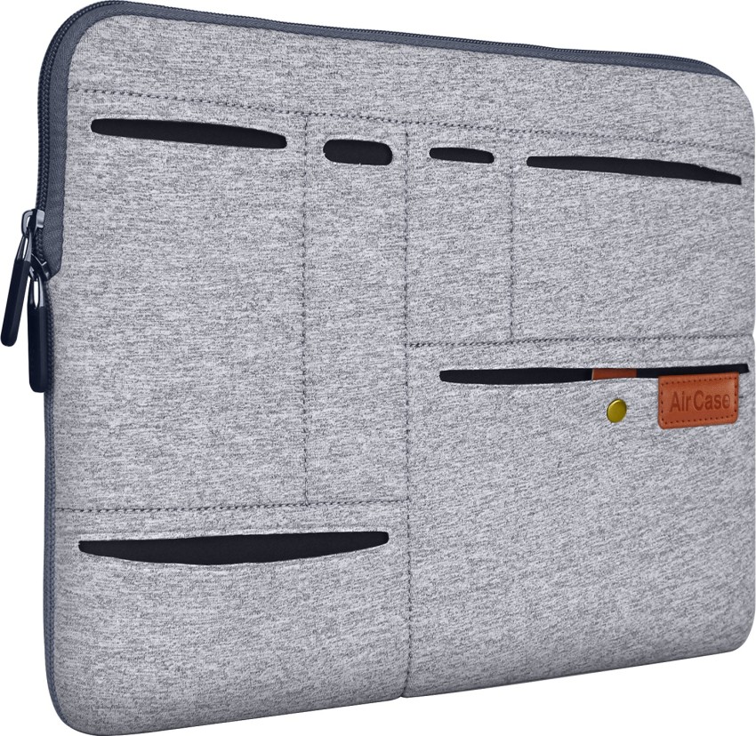 AirCase 14-Inch Designer Laptop Sleeve, 6-MultiUtility Pockets