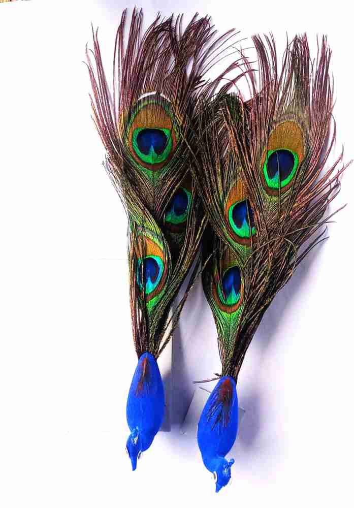 BEAUTYAVENUE Artificial Peacock and Natural Peacock Feather for ...