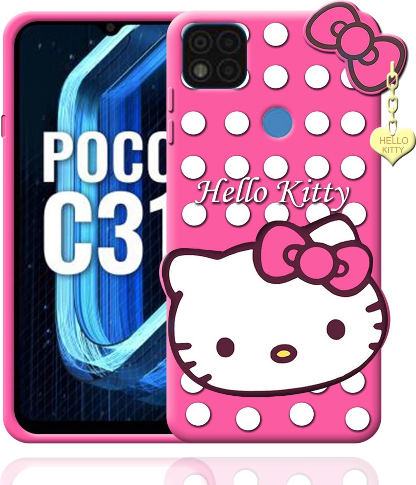 Rance Back Cover for Poco C31 3D Cute Printed Hello Kitty Case ...