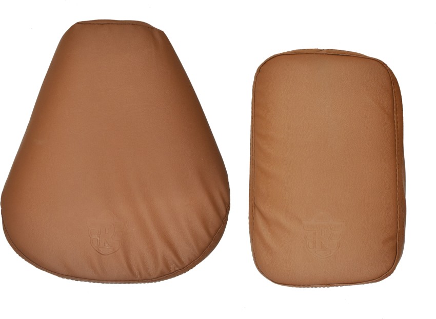 KOHLI BULLET ACCESSORIES Fancy Seat Cover Brown For Royal Enfield Classic  350/500cc Split Bike Seat