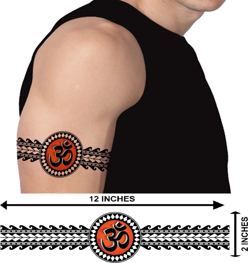 Black Tribal Modern Mix Hand Band Waterproof Temporary Tattoo For Boys  Girls  Amazonin Beauty