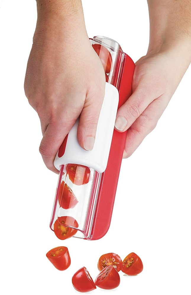 Tomato Cherry Cutter Vegetable Chip Slicer Fruit Zip Slicer Knife