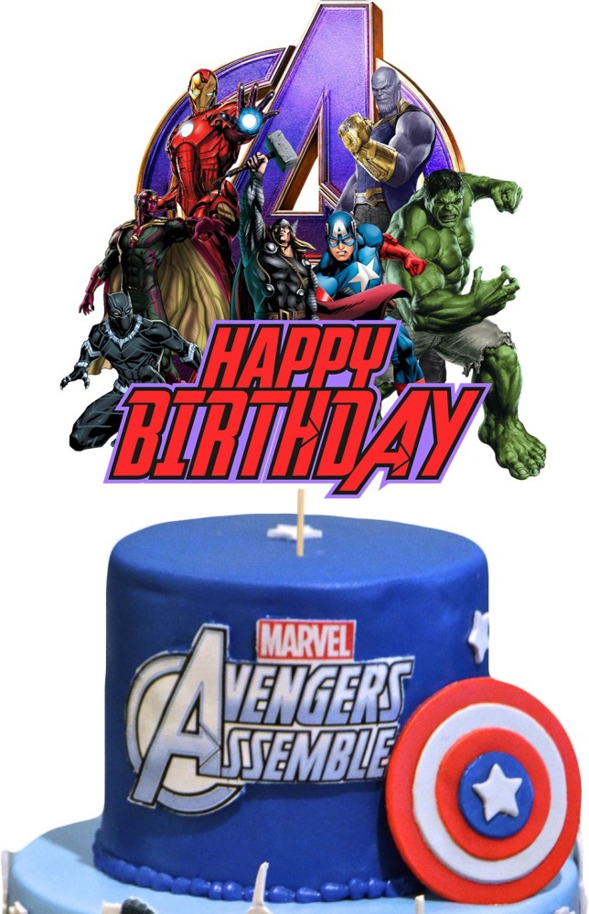 Captain America Birthday Cake - Flecks Cakes
