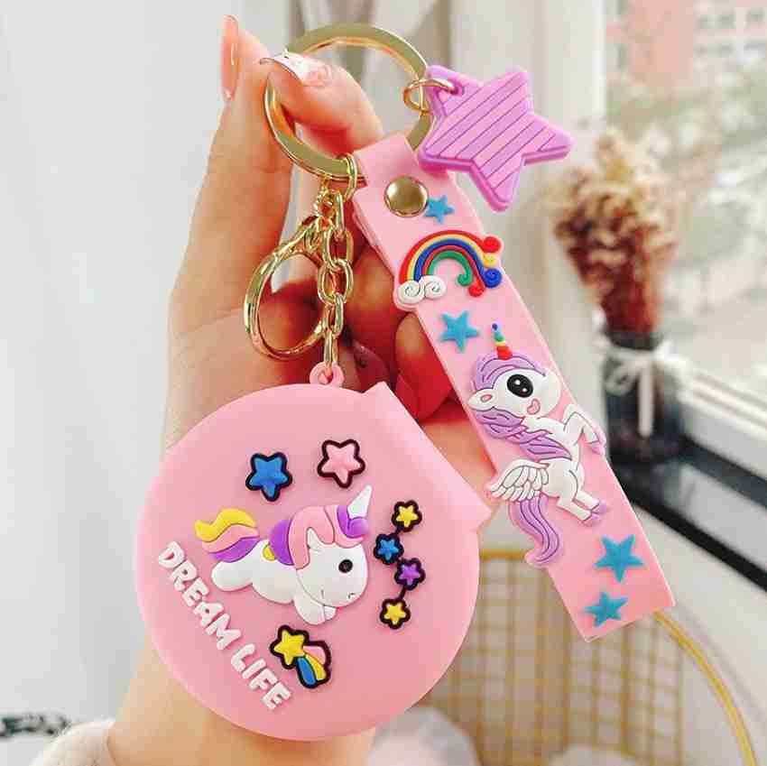 Priceless Deals Cute Unicorn Mirror Keychain Girls Keychain